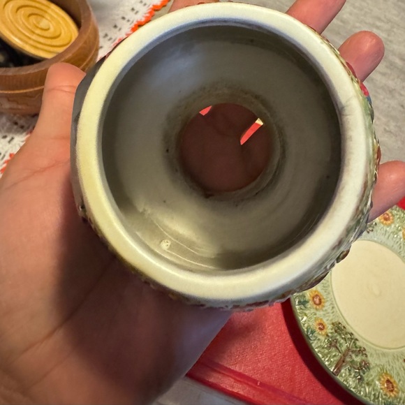 Yankee Candle Stoneware Candle Topper and Plate set Apple Valley Small,farm - Picture 10 of 13